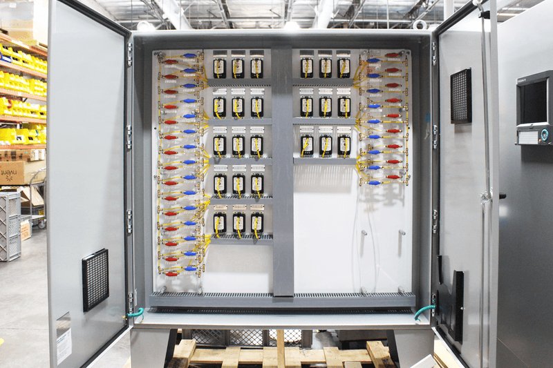 2 door clean open control panel