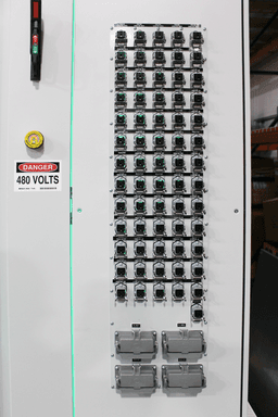 Control panel door interior